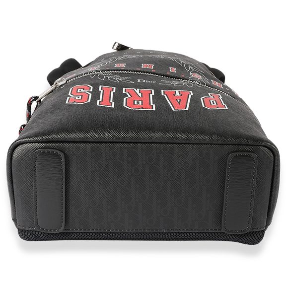 Dior Homme Black Coated Canvas Late Night Backpack - Picture 5 of 7
